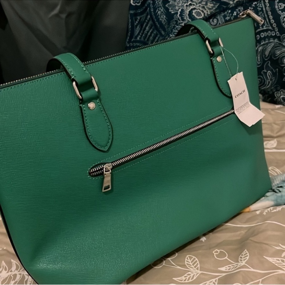Coach Emerald Green Tote Bag